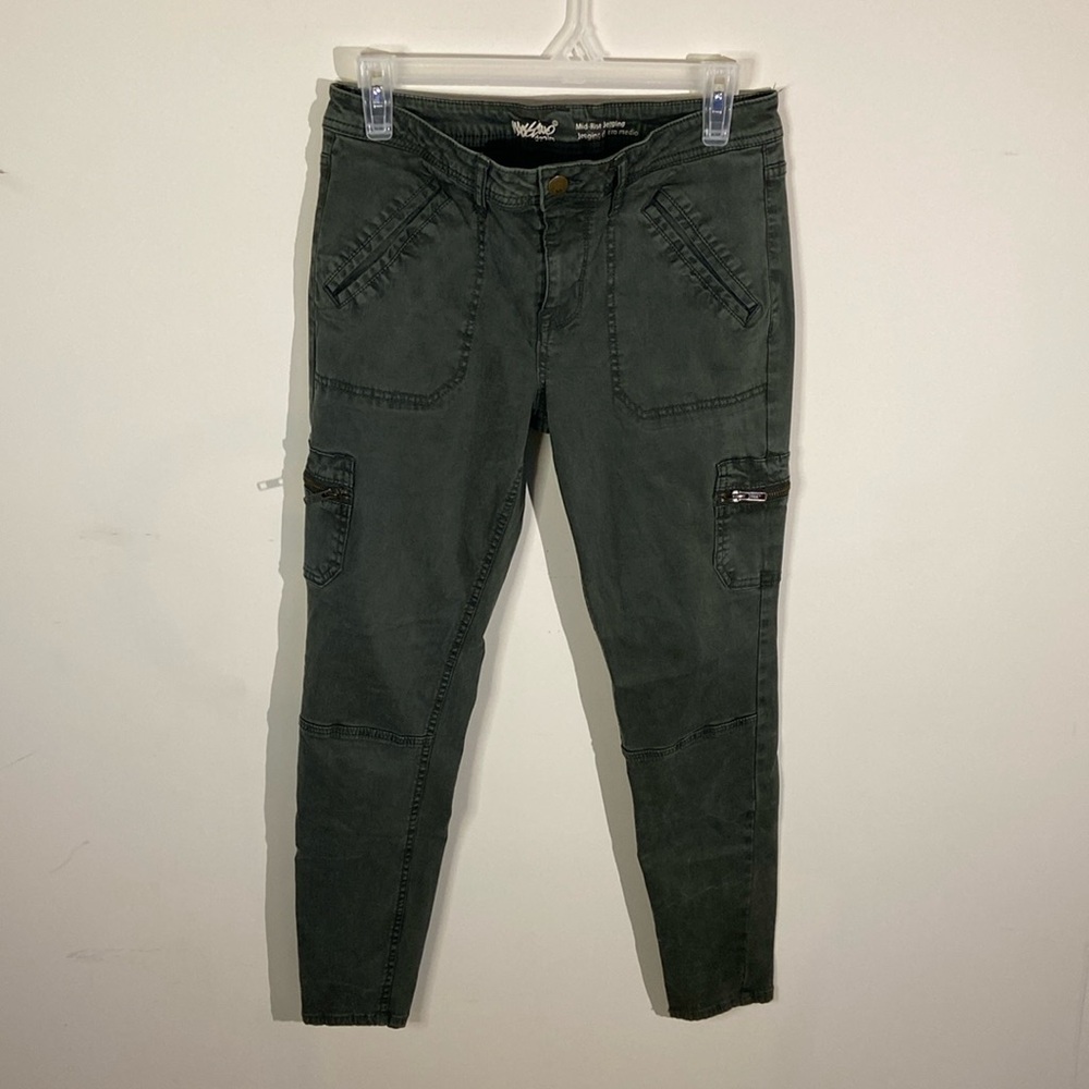 Mossimo Green Midrise Cargo Jeggings Size 6
